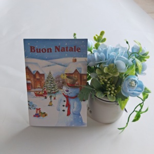 High Quality Birthday Christmas Card Custom Greeting Card 30 Sec 60 Sec Music Audio Greeting Cards with Sound