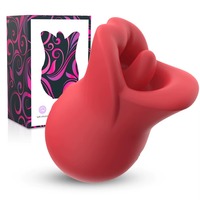 Vibrateur 3-en-1 réaliste en forme de rose rouge, avec fonctions de succion et de léchage, pour femmes