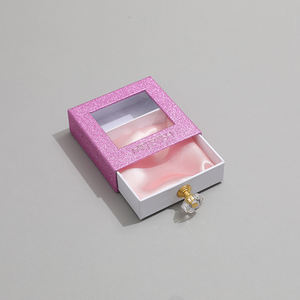 Caja de regalo de joyería de PVC con ventana de papel, tipo cajón, con asa de cristal, logotipo personalizado, deslizable, para collares, pendientes y colgantes - Product Image 3