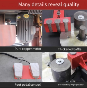 Xinwo gf32 thép không gỉ và thép carbon bán tự động Máy uốn cốt thép 3KW động cơ hiệu quả thanh uốn Tuổi thọ dài - Product Image 4