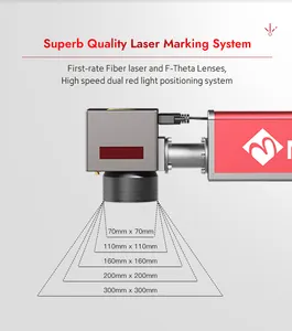 Lớn định dạng Laser đánh dấu Máy xy trục 50 Wát sợi Máy in laser cho bàn phím