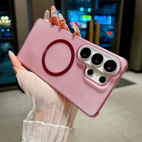 Nouvelle coque de téléphone magnétique givrée rigide sans cadre ultra-fine pour Samsung S26 S25 S24 FE S23 S22 Ultra Plus A18 A17 A57 A16 A56 A55