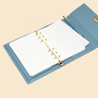 Carnet de notes à anneaux en cuir, relié, tri-pliant, design personnalisé, agenda 2026 imprimé, idéal pour cadeau, du fabricant d'origine