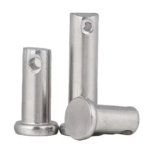China Factory Prices 304 Stainless Steel Link Hinge Pins Flat Head Single Hole Clevis Pins