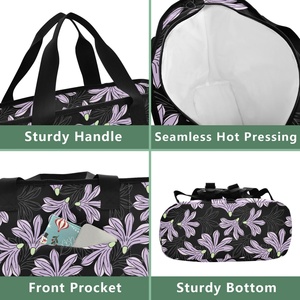 Portable Aloha Collection Hawaiian Naupaka Flower Design Customize Leakproof Insulated Food Delivery <b>Cooler</b> <b>Backpack</b> for Women - Product Image 5