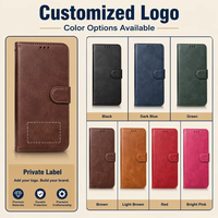 Étui portefeuille rétro en cuir PU pour téléphones mobiles Xiaomi 15 17 Pro Poco M7 Note 15 Pro Redmi K80 Note 14 15 C83 5G 9 K90