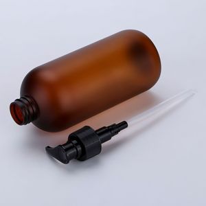 ขวดพลาสติก PET สีชา ขนาด 500 มล. สำหรับบรรจุภัณฑ์สารเคมีประจำวัน - Product Image 1