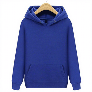 เสื้อฮู้ดสีแดงแบบยูนิเซ็กซ์ ทรงปกติ สีพื้น มีกระเป๋า แขนยาว สวมใส่สบายๆ สำหรับฤดูใบไม้ร่วง ผ้าถักเฟรนช์เทอร์รี่ รุ่น 2027 - Product Image 6