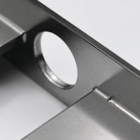 Pièces d'emboutissage personnalisées en acier inoxydable, boîtier en tôle avec revêtement par pulvérisation, option de fabrication haut de gamme