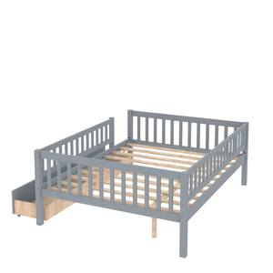 Canapé-<span class=keywords><strong>lit</strong></span> télescopique en bois massif Montessori pour enfants avec plateforme, design moderne et simple pour garçons et filles - Product Image 4