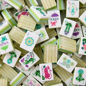 2026 Hot Selling New Acrylic Set Pattern Adult <b>Entertainment</b> Engraved Luxury Set American Mahjong Tiles - Product Image 1