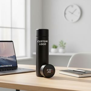 Gourde isotherme intelligente en acier inoxydable de 17 oz avec affichage de la température LED et infuseur à thé pour adultes - Product Image 1