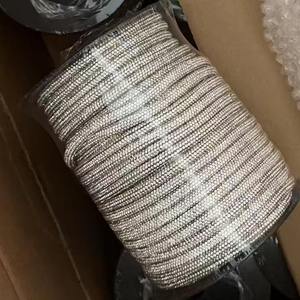 Fil de coton noyau Flexible 3mm 4mm cristal dentelle 6mm 8mm décoratif <span class=keywords><strong>strass</strong></span> corde chaîne pour chaussures sacs chapeaux vêtements mode - Product Image 4