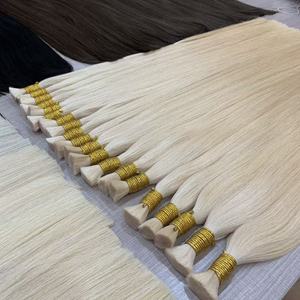 Estensioni di <span class=keywords><strong>Capelli</strong></span> Umani Vietnamiti 100% Naturali, Colore <span class=keywords><strong>Platino</strong></span> Bianco, Cuticole Allineate, <span class=keywords><strong>Capelli</strong></span> Remy, Fornitore OEM - Product Image 2