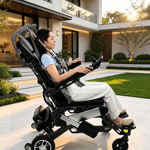 Robot de Asistencia para Caminar, Silla de Movilidad Eléctrica con Función de Pararse y Acostarse, Control Remoto Inalámbrico para Cuidadores - Product Image 4