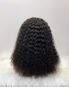Pelucas de Cabello Humano con Ondas Profundas y Frente de Encaje 13x4 para Mujeres Negras, Peluca de Cabello Humano Virgen Brasileño Rizado Pre-Desplumado - Product Image 3