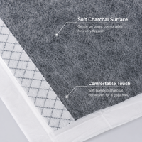 Tapis d'apprentissage jetables en charbon de bambou à haute absorption pour chiots, élimination des odeurs, vente en gros pour distributeurs d'articles pour animaux de compagnie