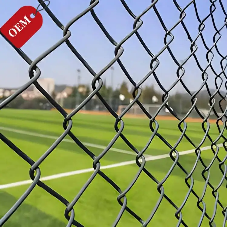 8ft 9 gauge galvanized diamond fence cyclone wire mesh 8 foot 6 foot chainlink fence pvc black coated chain link fence roll