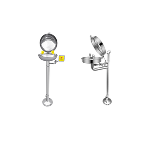 Dispositivo de <span class=keywords><strong>Lavaojos</strong></span> de Emergencia Vertical con Drenaje Guiado de Líquidos Residuales y Modo de Doble Descarga para Personal de Impresión y Teñido Textil - Product Image 1