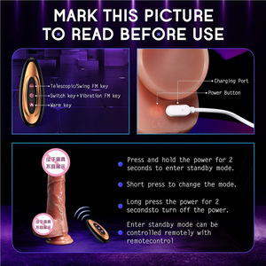 Juguete Sexual Qianyi para Mujeres, Dildo de Silicona Suave, Totalmente Automático, con Control Remoto, Impermeable, para Orgasmos Femeninos - Product Image 5