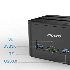 FIDECO muhafaza 2.5 "yerleştirme 2tb istasyonu Hdd Ssd teksir dock sürücü klonlama Disk sabit disko klon