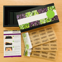 Hydroponique Intérieur Légumes Microgreen Jardin Starter Kit 36 Plateau En Acier Inoxydable Bambou Cadre Plancher Maison Culture