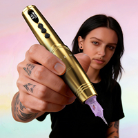 Machine à tatouer sans fil PMU avec double batterie et écran numérique pour sourcils, lèvres, eye-liner, aiguilles à cartouche universelles