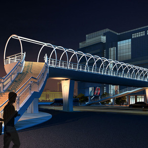 Thép giàn cho người đi bộ cầu thép cấu trúc nhà máy Kết Cấu Thép đúc sẵn không gian khung cầu - Product Image 4