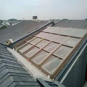 Lucernario a tetto scorrevole motorizzato a distanza soluzione perfetta per la copertura di terrazzi