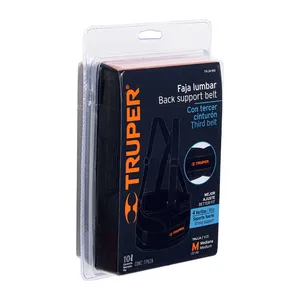 Truper Talla M Caja Con 2 Unidades De Faja supporto lombare posteriore Con Tercer Cinturón