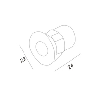 Mini spot LED rond en aluminium DC10V 1,5W, Ra95, haute luminosité, moderne, pour armoire, étagère, comptoir