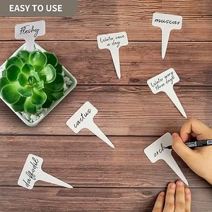 Étiquettes de plantes de pépinière de type T imperméables et résistantes au soleil Étiquettes de <span class=keywords><strong>jardin</strong></span> en plastique PP réutilisables pour jardins et pépinières - Product Image 4