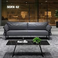 Ensemble de canapés sectionnels en cuir PU de luxe moderne pour bureau, hôtel, école et salon à domicile