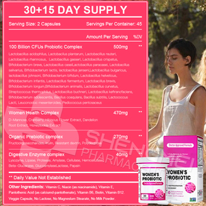 Dernier design de capsules probiotiques pour femmes, compléments alimentaires, capsules probiotiques pour la santé, capsules probiotiques avancées pour femmes - Product Image 2