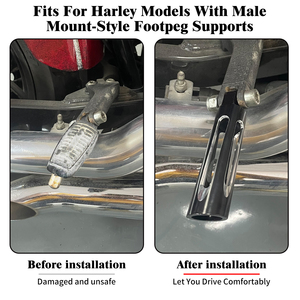 Reposapiés para Motocicleta, Pedales para <span class=keywords><strong>Harley</strong></span> Touring Softail Sportster XL883 <span class=keywords><strong>1200</strong></span> Iron Fatboy V-<span class=keywords><strong>Rod</strong></span> Road King Glide - Product Image 6