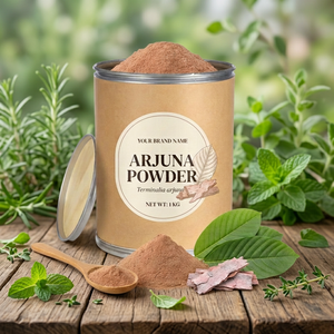 Poudre d'Arjuna sauvage 100% naturelle de qualité alimentaire |   Poudre d'écorce de Terminalia Arjuna de qualité supérieure |   Poudre pour le soin du cœur à base de plantes |   OEM Privé - Product Image 3