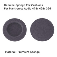 Coussinets d'oreille en mousse véritable pour Plantronics Audio 478 428 326 Coussinets d'oreille en éponge pour casque d'écoute Call Center