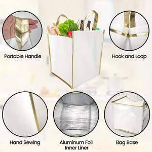 Bolsas de Aislamiento Plegables de Aluminio para Pizza, Pasteles y Picnic, con Logotipo Personalizado, para Conservar la Frescura, Ideales para Campamentos al Aire Libre - Product Image 5