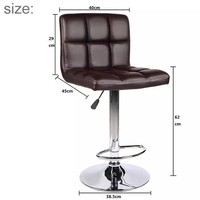 Silla TUQ Resistente y Elegante, de Cuero PU Ajustable, Ecológica, Taburete Alto para Bar, Terraza, Cocina, Hotel, Uso Comercial
