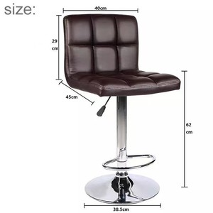 Chaise TUQ élégante et durable en cuir PU, réglable, écologique, <span class=keywords><strong>tabouret</strong></span> <span class=keywords><strong>de</strong></span> bar haut pour extérieur, toit, îlot <span class=keywords><strong>de</strong></span> <span class=keywords><strong>cuisine</strong></span>, hôtel, usage commercial - Product Image 4