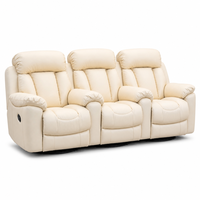 Canapé de cinéma électrique en cuir avec mousse à mémoire de forme, design pliable, mobilier de théâtre moderne, utilisation scolaire et commerciale, fauteuil de cinéma maison