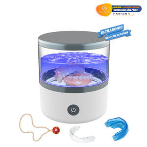 Nettoyeur OEM à ultrasons UV 45 kHz à haute fréquence vibratoire, impression et emballage de logos disponibles, corps cylindrique transparent - Product Image 3