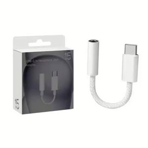 Usb C to 3.5mm Aux Adapter Plug in Nylon Braided 3.5 mm to Usb C Aux Audio <b>Cable</b> for Phone 16 15 - Product Image 1