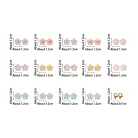 Kit de fabrication de bijoux en perles acryliques DIY avec ciseaux et fermoirs mousquetons, ensemble de perles artisanales florales colorées pour la création de bracelets
