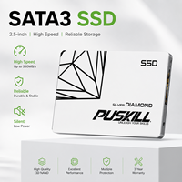 PUSKILL SSD 512 Go 1 To 2 To 2,5 pouces SATA III 6 Gbit/s Disque SSD interne 550 Mo/s pour mise à niveau d'ordinateur portable, notebook, ultrabook