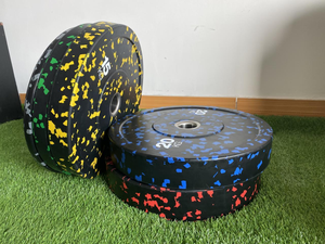 Chất lượng cao bền ngụy trang chéo thiết bị tập thể dục cao su <span class=keywords><strong>Bumper</strong></span> trọng lượng Barbell tấm - Product Image 2