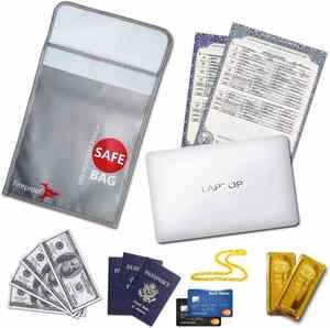 Waterproof & Fireproof A4 Document Holder <b>File</b> Pouch Zipper Safe Storage Bag for Money & Cash Special Purpose Bags & <b>Cases</b> - Product Image 6