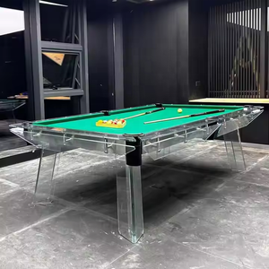 Nouvelle conception 2026 – Table de billard de luxe en verre de 8/9 pieds pour bureau, maison, villa, club privé - Product Image 4