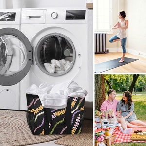 Hawaii Puakenikeni Custom <b>Extra</b> <b>Large</b> Foldable Laundry Tote Collapsible Storage Basket for Dirty Clothes Utility Tote Bag - Product Image 6