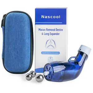 Dispositivo de eliminación de moco expansor de pulmón entrenador de músculos respiratorios vías respiratorias claras flema mejora de la respiración inhalación exhalación